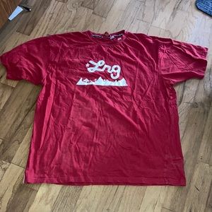 LRG Men’s T-shirt XXL. Short sleeve red and white